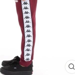 Kappa Jogger Pants in Maroon